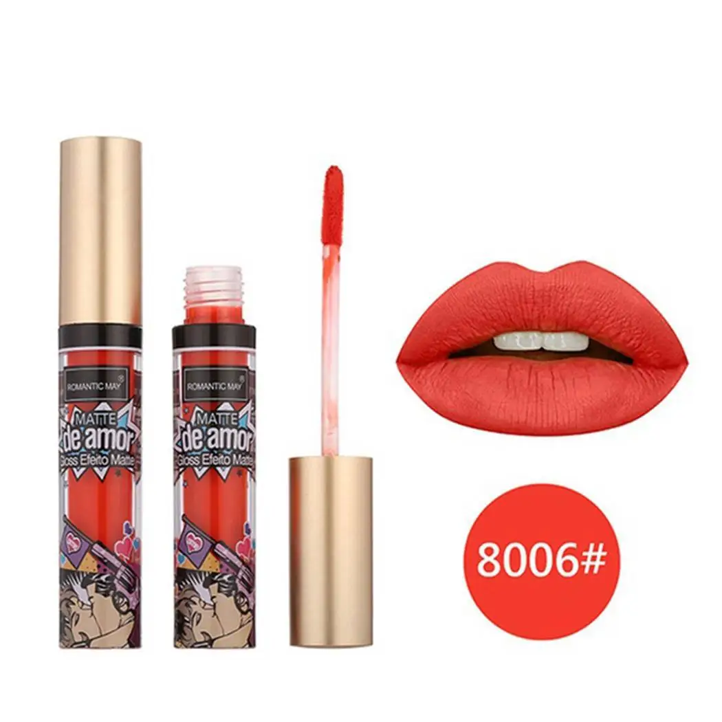 12 Colors Women Non Stick Cup Long Lasting Moisturizing Casual Party Club Street etc Lip 10ml Gloss | Красота и здоровье