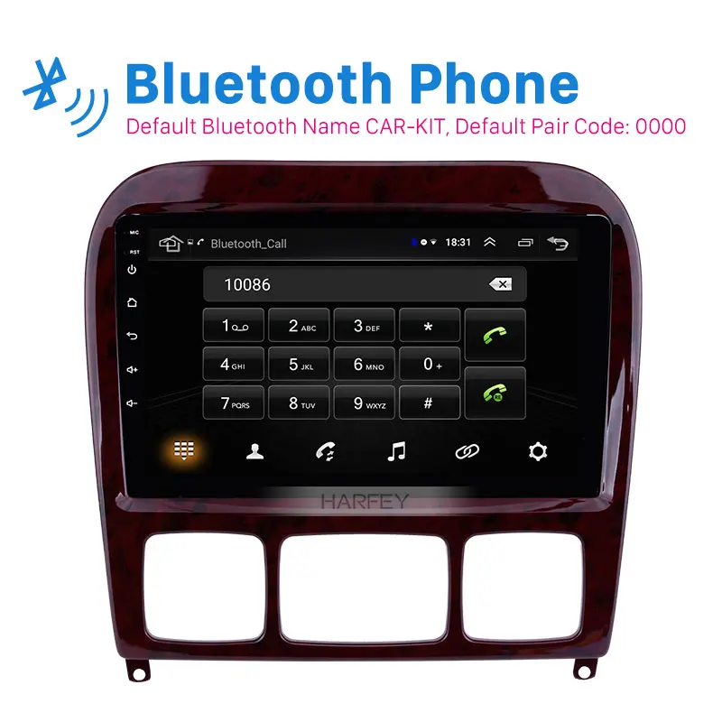 Автомобильная GPS система Harfey 9 дюймов Android 8 1 для Mercedes Benz S Class W220 S280 S320 S350 S400 S430 S500 1998