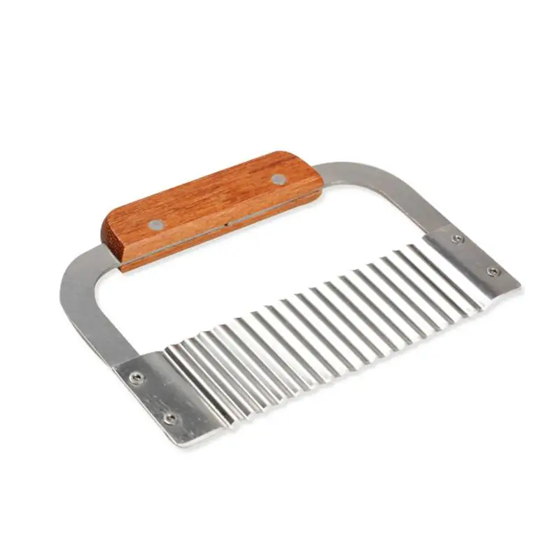 Hardwood Vegetable Fruit Potato Cutter Wavy Soap Slicer Durable Chip Cutting Peeler Cooking Tools Kitchen Knives | Дом и сад