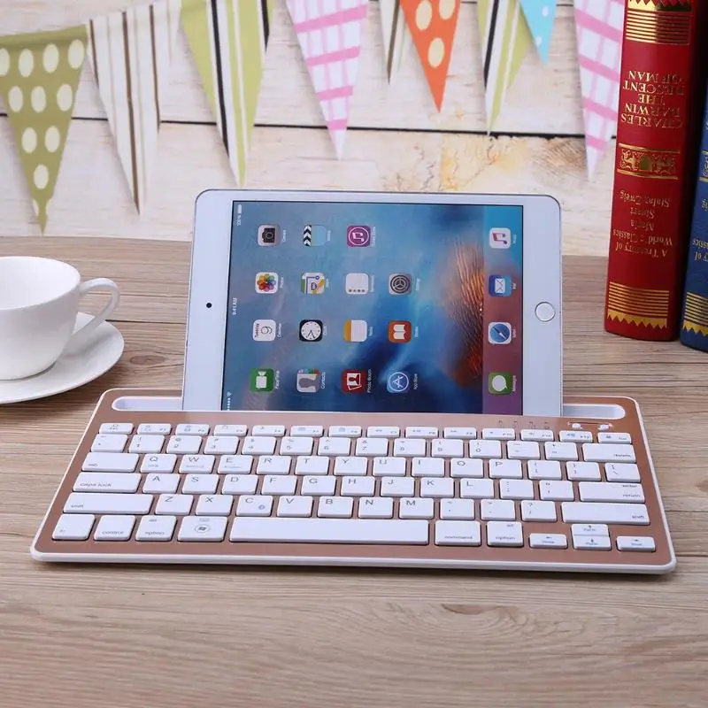 Universal Ultra-Slim Bluetooth Wireless Keyboard for Windows Android iOS | Компьютеры и офис