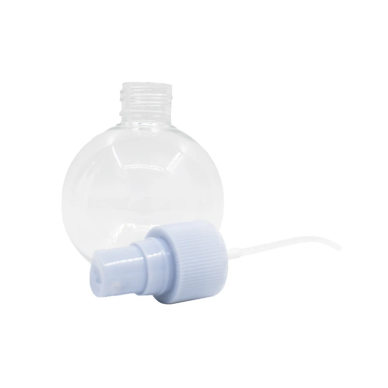 50pcs/lot 120ml PET Ball Shape Refillable bottle 120g Spray Bottle 4oz Plastic Cosmetic sphere unique shape white sprayer | Красота и