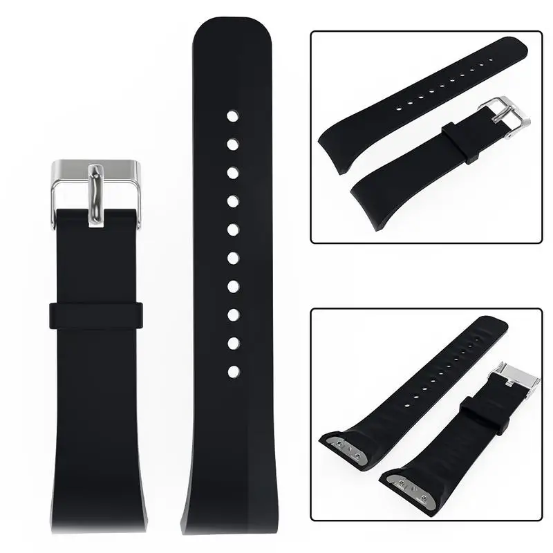 Силиконовый мягкий ремешок 21 см Большой размер замена Смарт-часы дышащий браслет