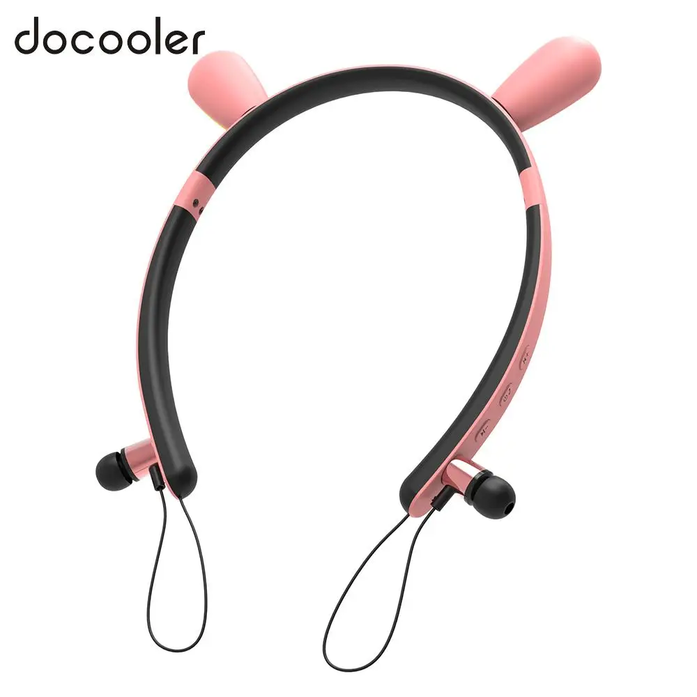 Docooler ZW-29 Беспроводная гарнитура Bluetooth 4 2 наушники с животными магнитные для