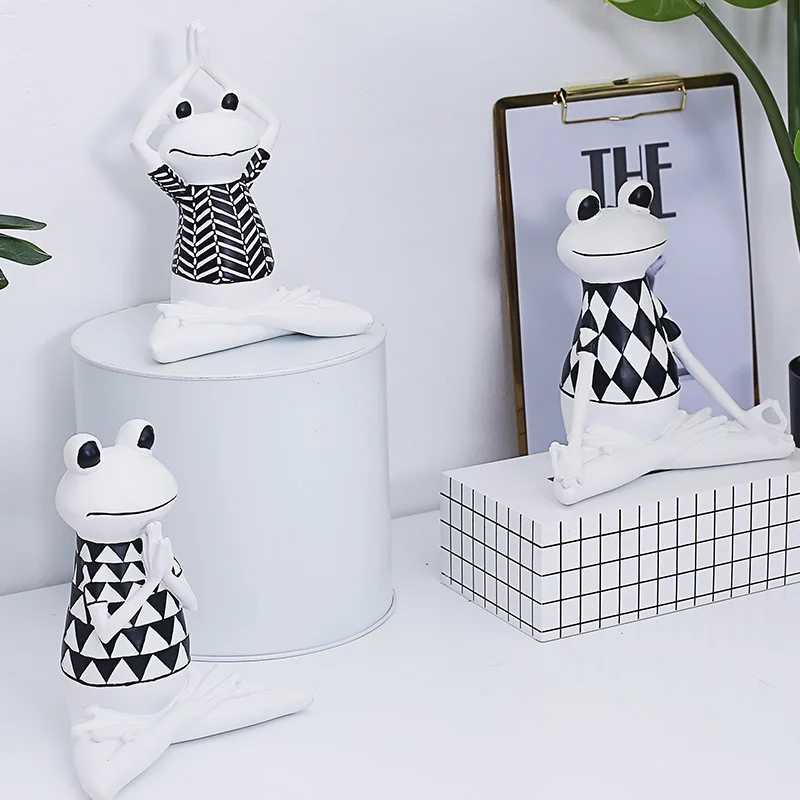 Фигурки лягушек для йоги украшения ресторана телевизора домашнего