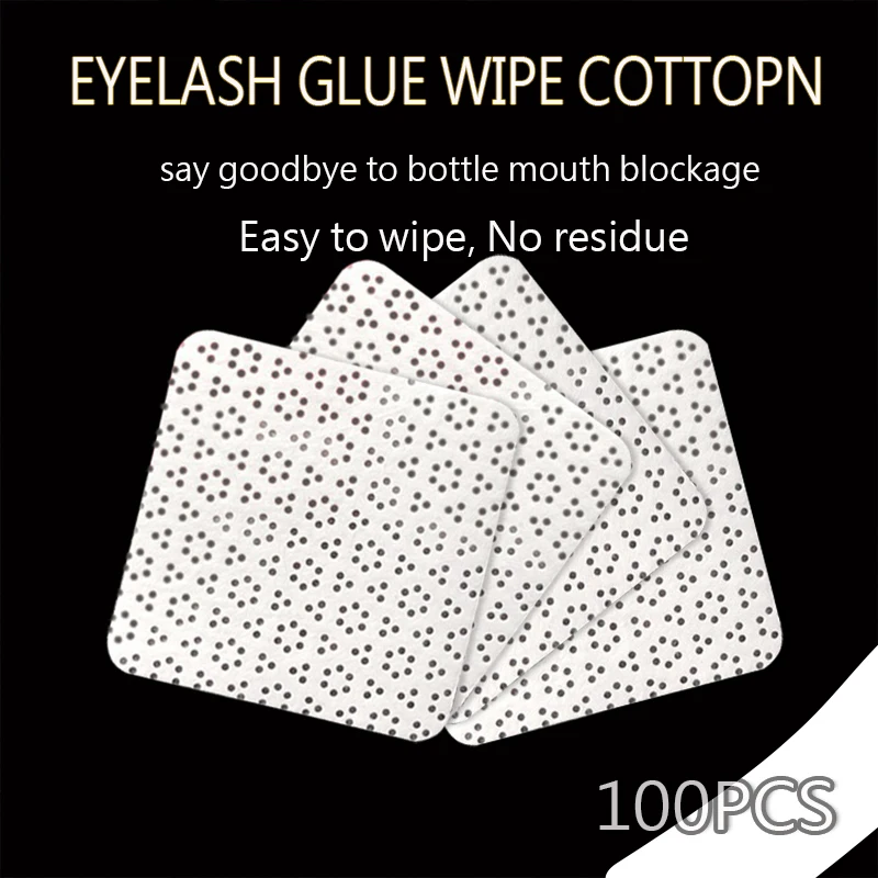 100 шт. клей-щетка для клея ресниц бутылка очистки рта хлопковый коврик
