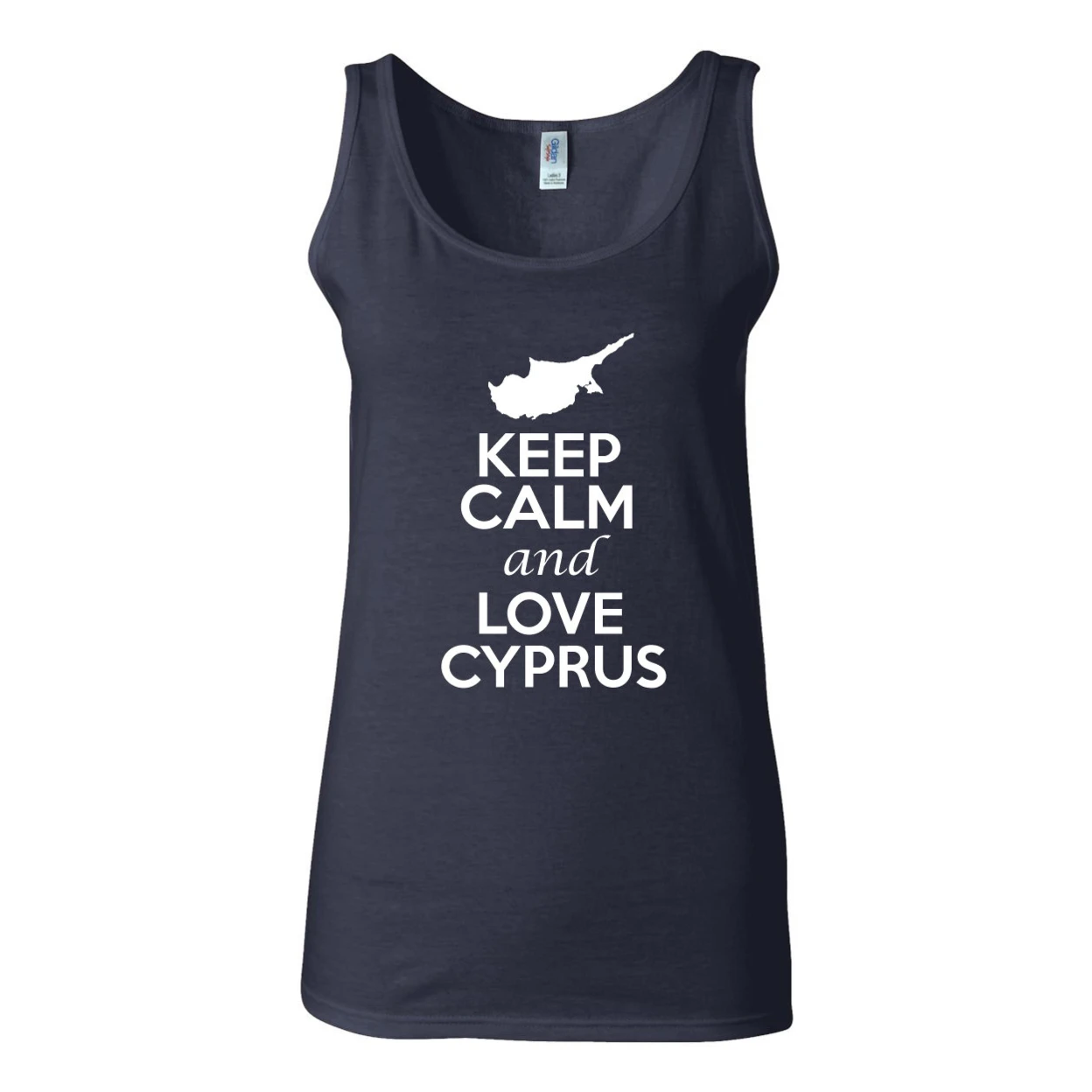 Junior Keep Calm And Love Cyprus Country патриотическая Новинка майка без рукавов 1341|Футболки| |