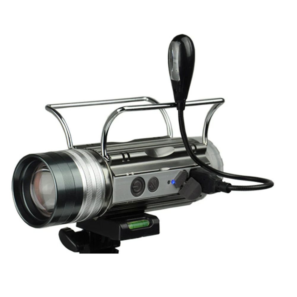 2 LED гибкий рычаг гусиная шея USB Чтение Рыбалка переключатель вкл./выкл. Ночная