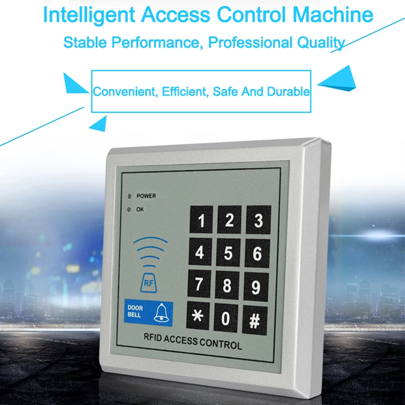 Система контроля доступа RFID замок кнопочный дверной звонок цифровая панель
