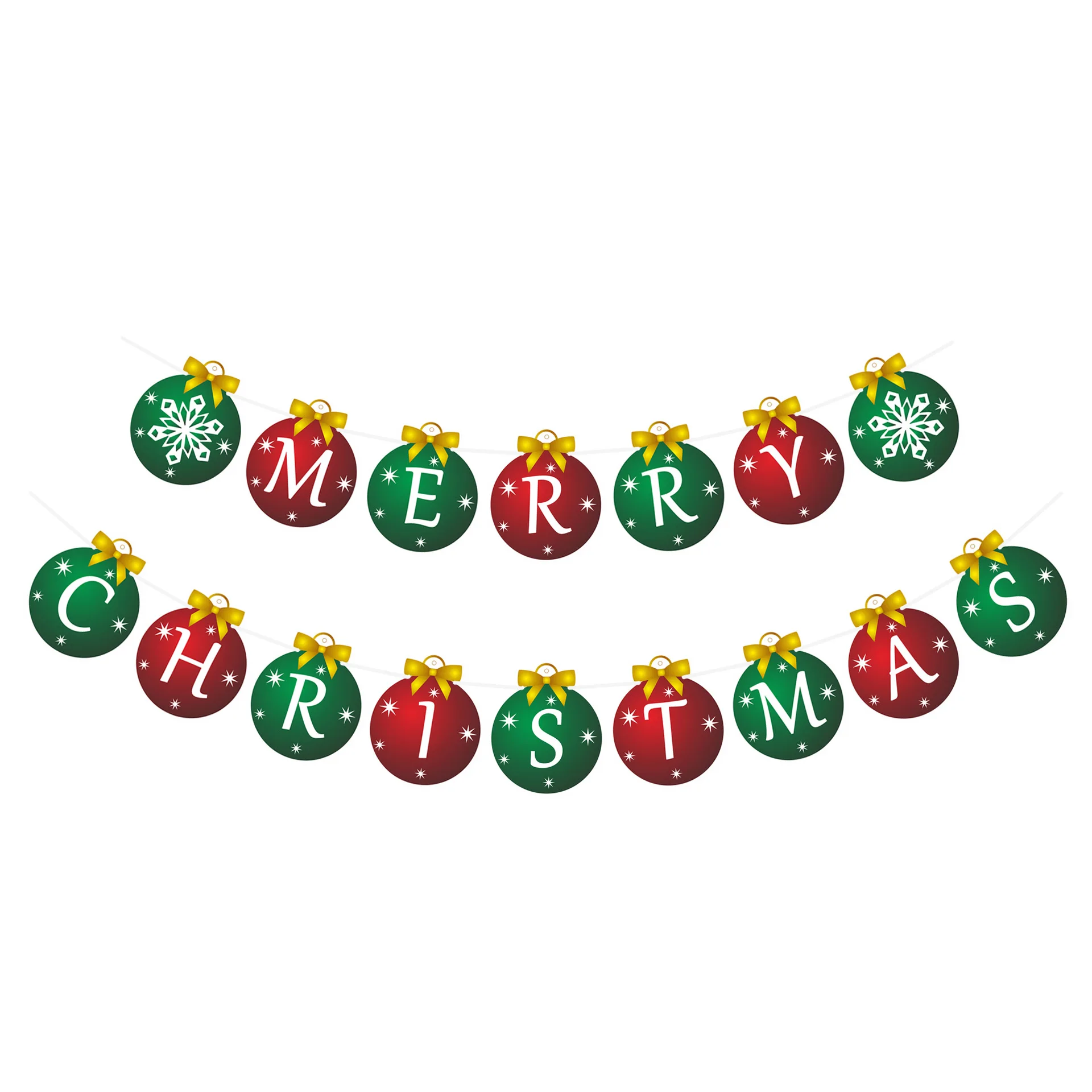 ZLJQ Christmas Decoration For Home 20cm Glitter Artificial Flower Wood Pendent Xmas Balloon Banner Tree Ornament Decor | Дом и сад