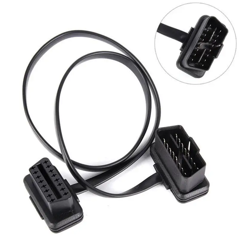 BEESCLOVER 60 см диагностический кабель OBD2 удлинитель для 16Pin 8 сердечника кабеля