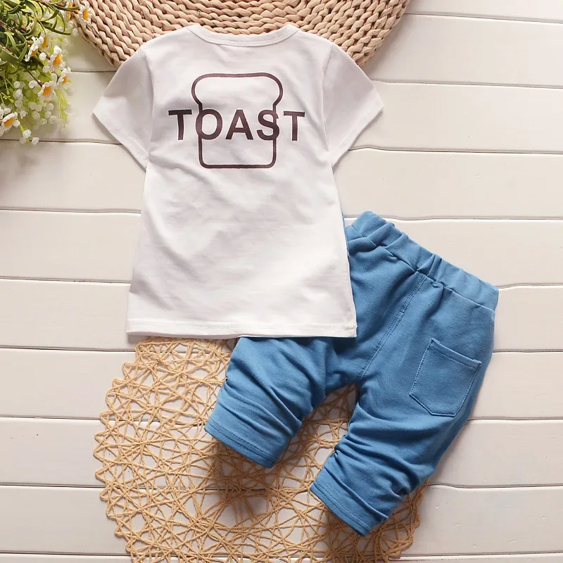 2019 Summer Spring Cotton Baby Boys Clothing Sets Children Vest Fake Two Jacket Tops+ Shorts Kids Formal Clothes Suits |
