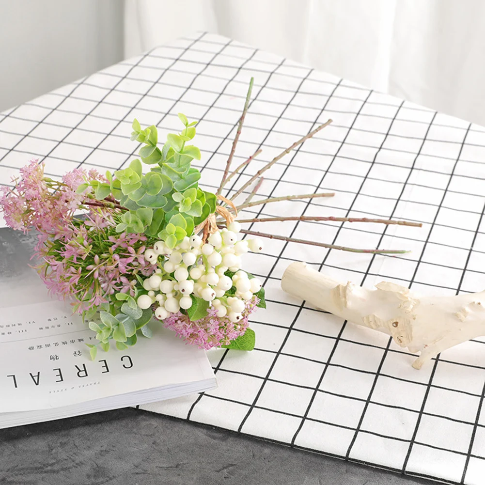 1 букет искусственных ягод эвкалипта домашний сад свадебное расположение декора