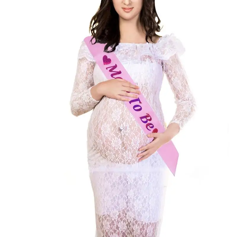 Золотой блеск мама пояс кушак флэш Mom to be шрифт для беременных Для женщин Baby Shower