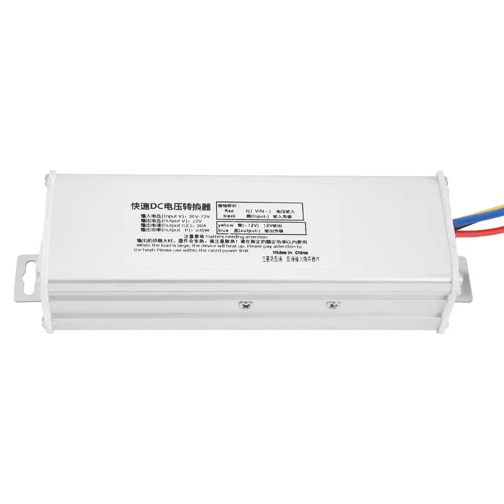 Трансформатор напряжения преобразователь постоянного тока 36 72 в to12V 20A 240 Вт