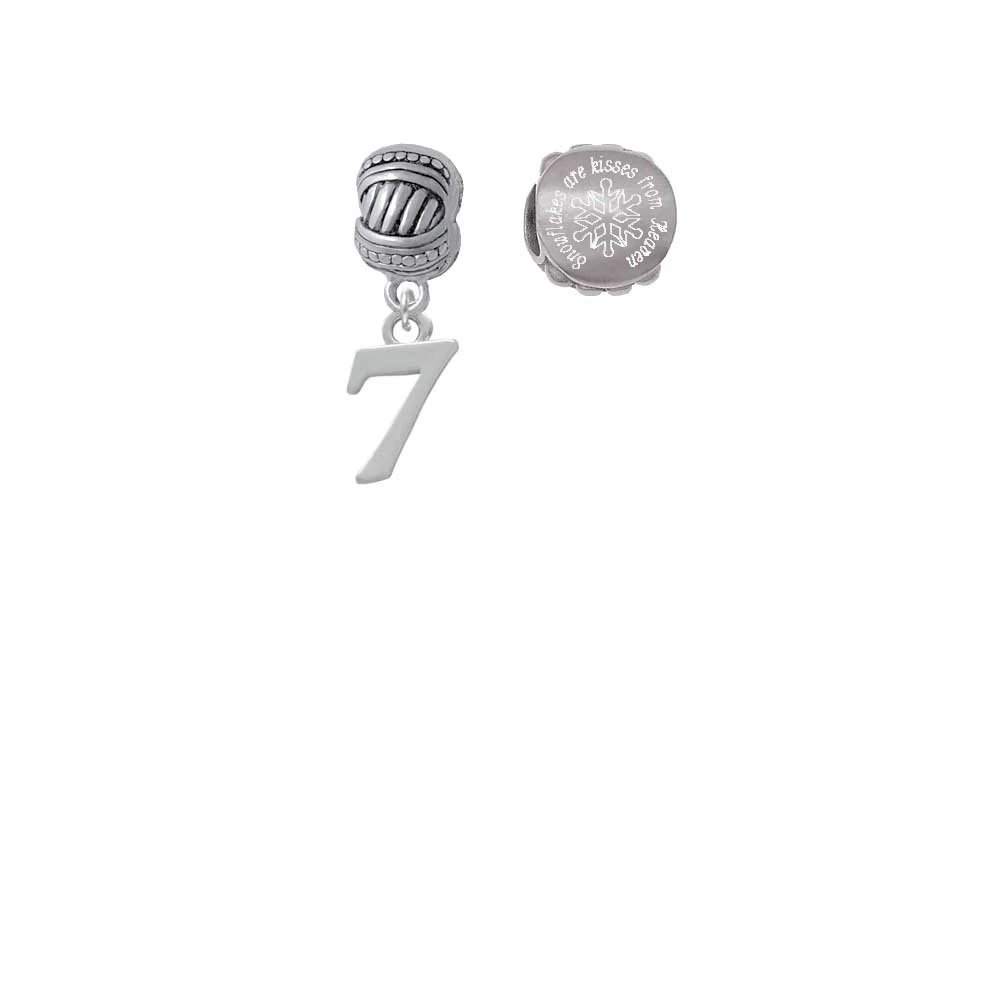 Silvertone номер 7 снежинки поцелуи небес шариках (набор из 2)| |
