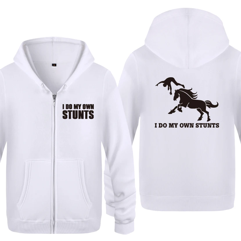 I Do My Own Stunts - Stuntman Flying Off Horse свитшоты для мужчин 2018 мужские флисовые толстовки на