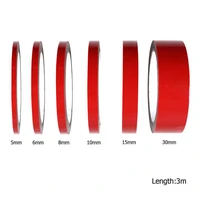 68101530mm 3m double sided tape adhesive tape strong traceless tape red film acrylic super sticky tape transparent car fixed
