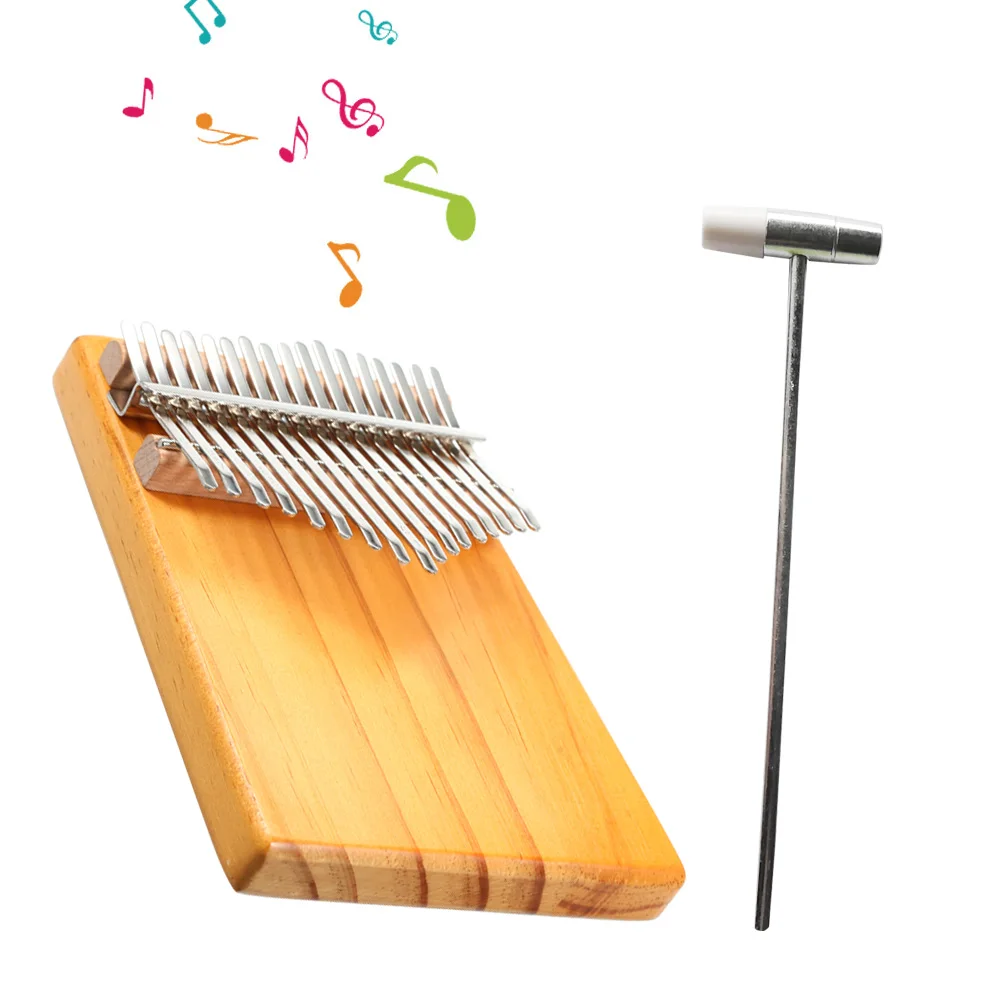 17 клавиш Mbira Карманный музыкальный инструмент Пальчиковое пианино Kalimba