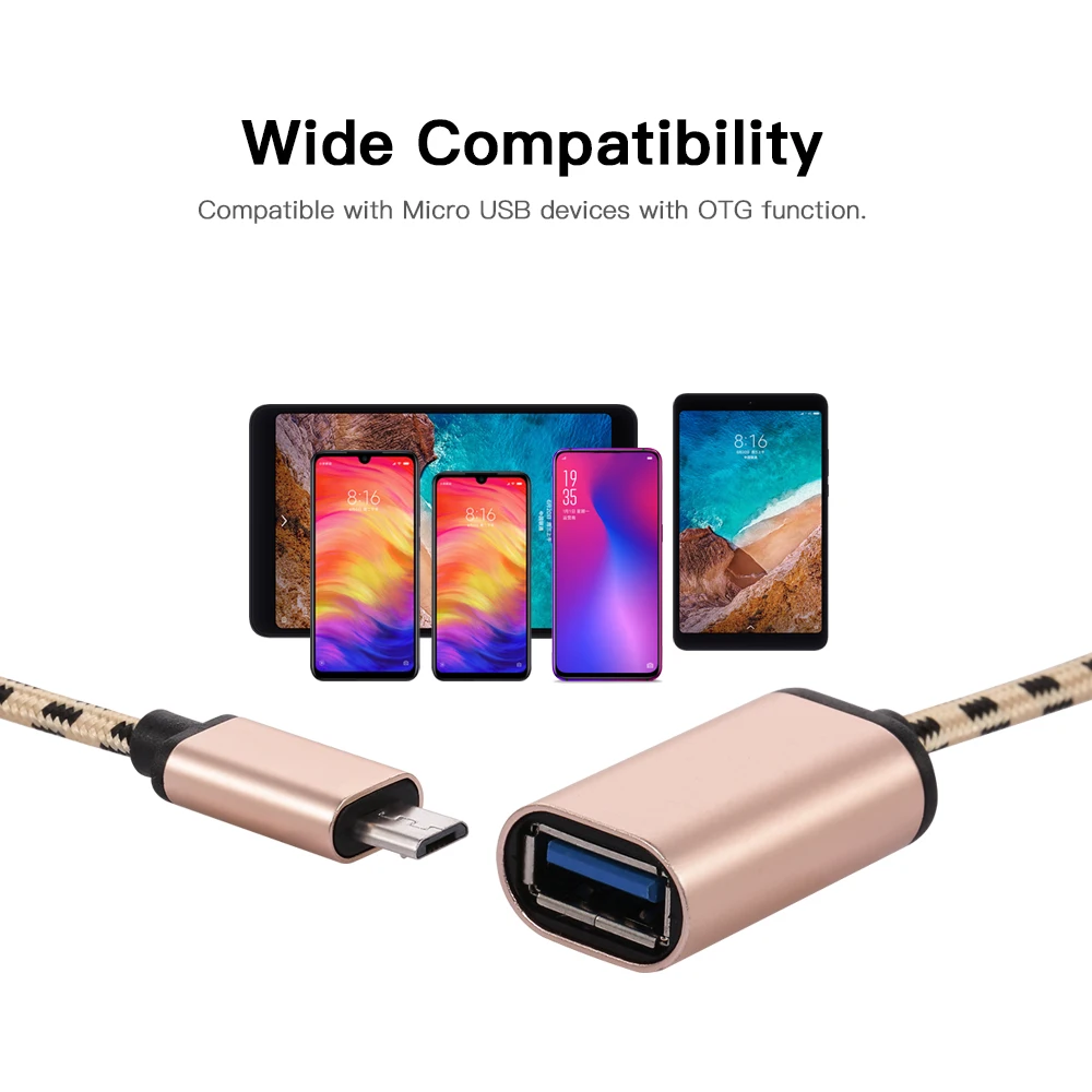 Micro USB OTG кабель папа к USB3.0 адаптер передачи данных для Macbook Samsung Galaxy S8 S9 Huawei P20