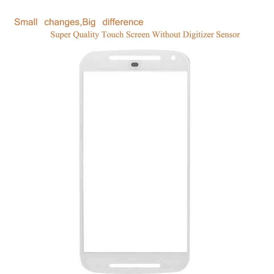 10Pcs/lot For Motorola Moto G2 G+1 XT1063 XT1069 XT1068 Touch Screen Front Outer Glass Panel Lens NO LCD Display Digitizer