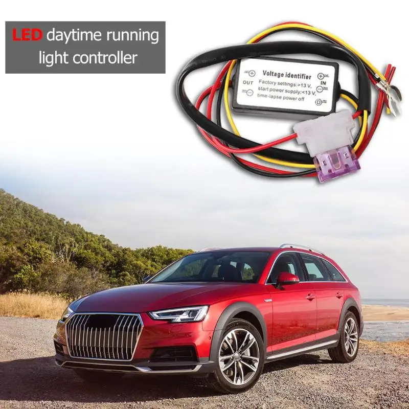 Новый DRL контроллер Авто Светодиодный дневной светильник 12 18V туман реле