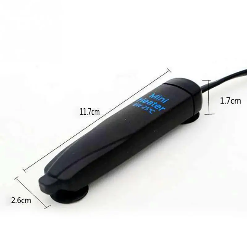 Mini Submersible Adjustable Temperature Thermostat Heater Rod Aquarium Fish Tank Water Heat 8/16W | Дом и сад