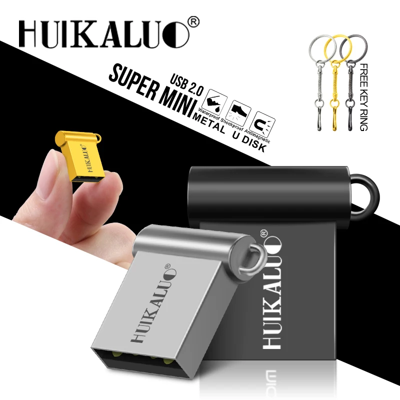 Новый супер мини портативный металлический USB флэш накопитель 64 ГБ 32 16 8 4 Гб диск