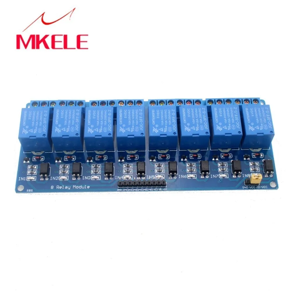 Горячая продажа 5 в электронный модуль реле таймера 8 экран канала для 51 AVR ARM Logic som