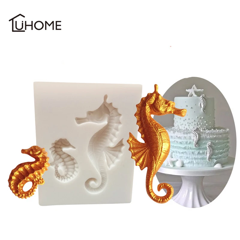 1 шт. Sugarcraft Seahorse силиконовые формы для украшения торта инструменты шоколада