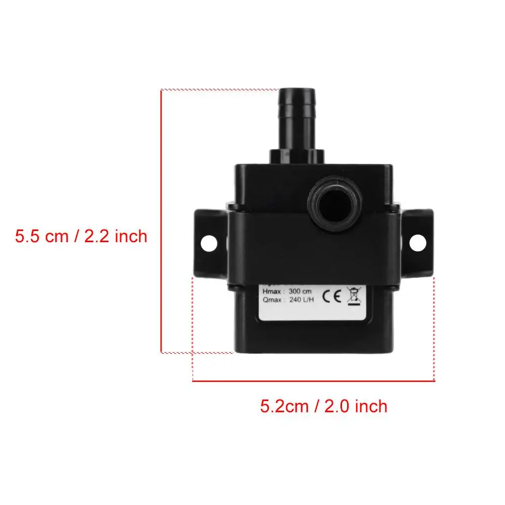 12V DC водяной погружной насос ультра тихий бесщеточный моторный инструмент для