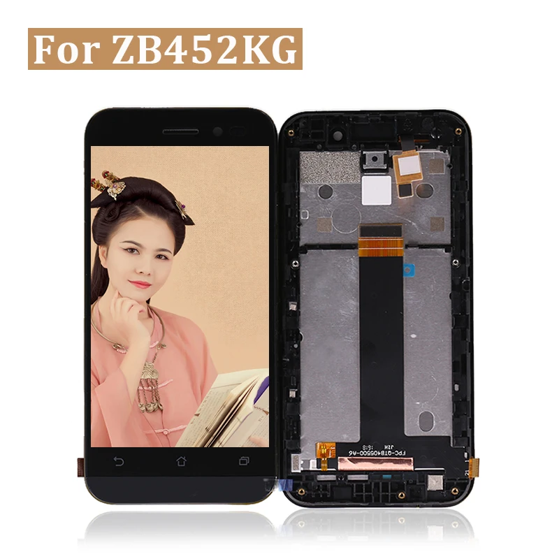 10 шт./лот для Asus Zenfone Go ZB452KG ЖК-дисплей с кодирующий преобразователь сенсорного