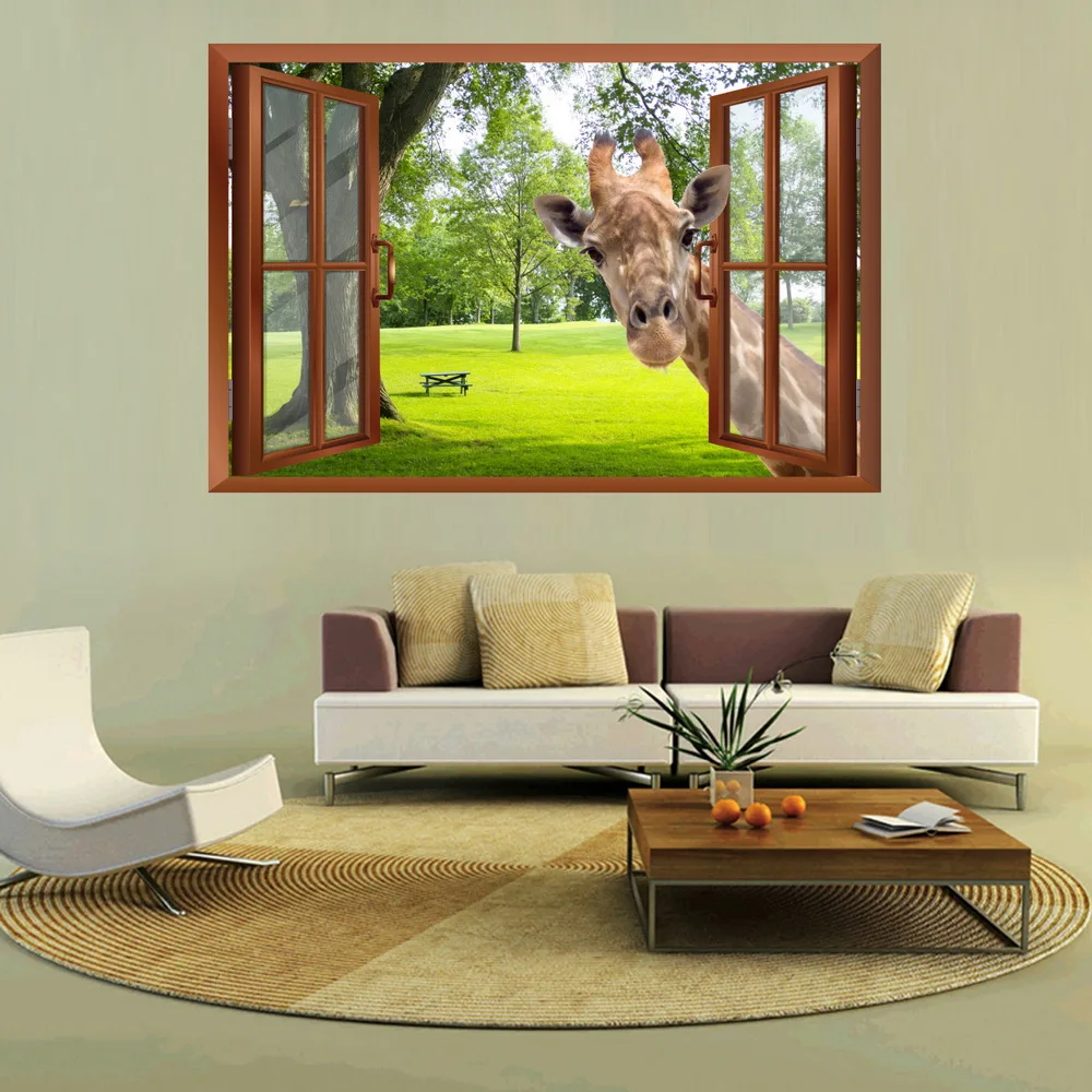 Наклейки на окна морской пляж наклейки обои украшение для дома 2018101123032 | Дом и сад