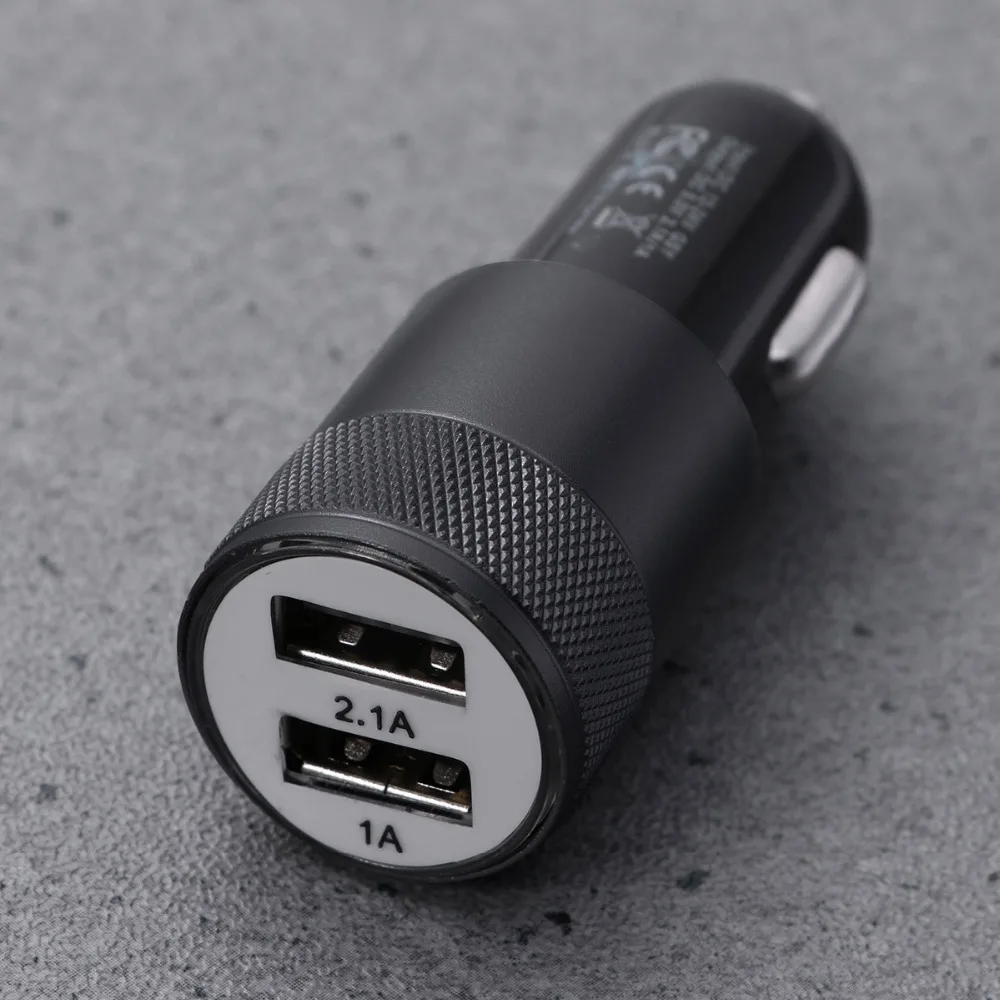 2.1A 1A автомобильное зарядное устройство 2 двойных USB портов Cargador Автомобильное