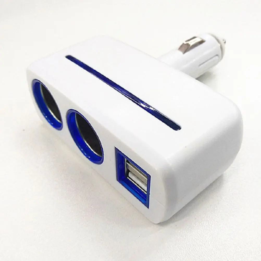 2 шт. автомобильное зарядное устройство прочная USB розетка DC разветвитель