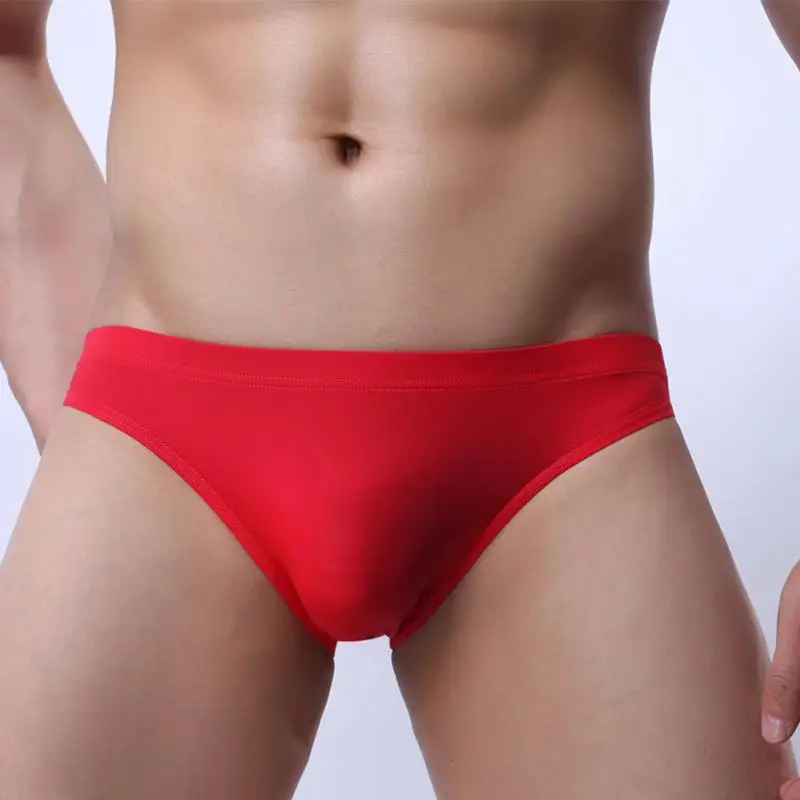 Мужские летние гладкие мягкие прозрачные мини бикини тонкие бесшовные трусы