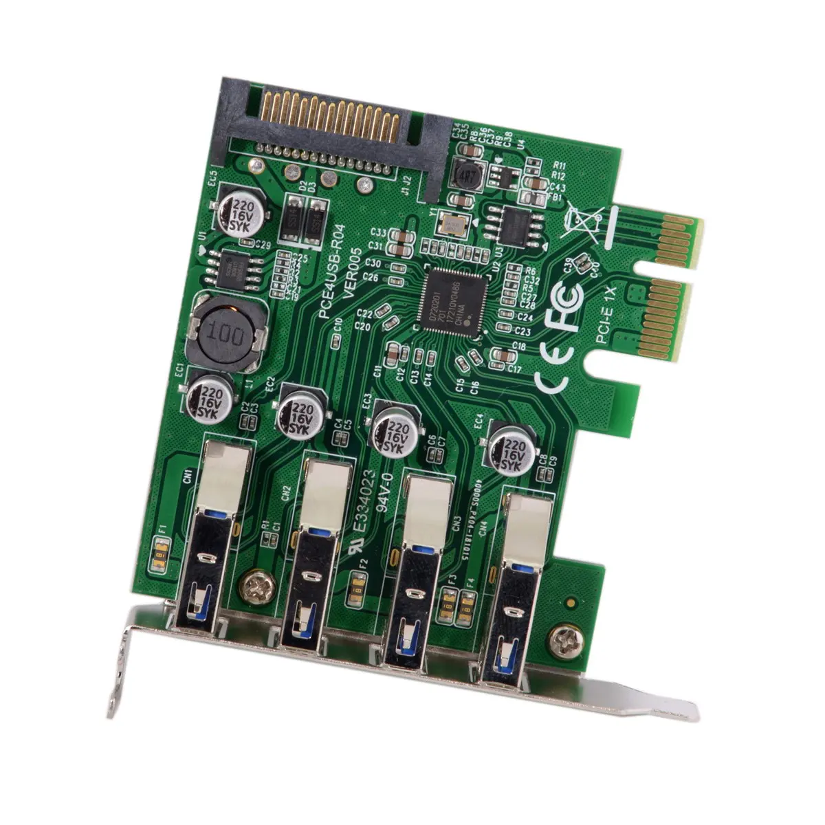 USB 3 0 концентратор PCI Express к низкопрофильному 4 портам PCI-E адаптер расширения карты