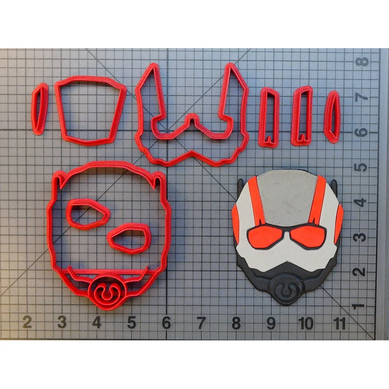 Муравей Человек Маска печенья резак набор Сделано 3D печатных помадка форма для