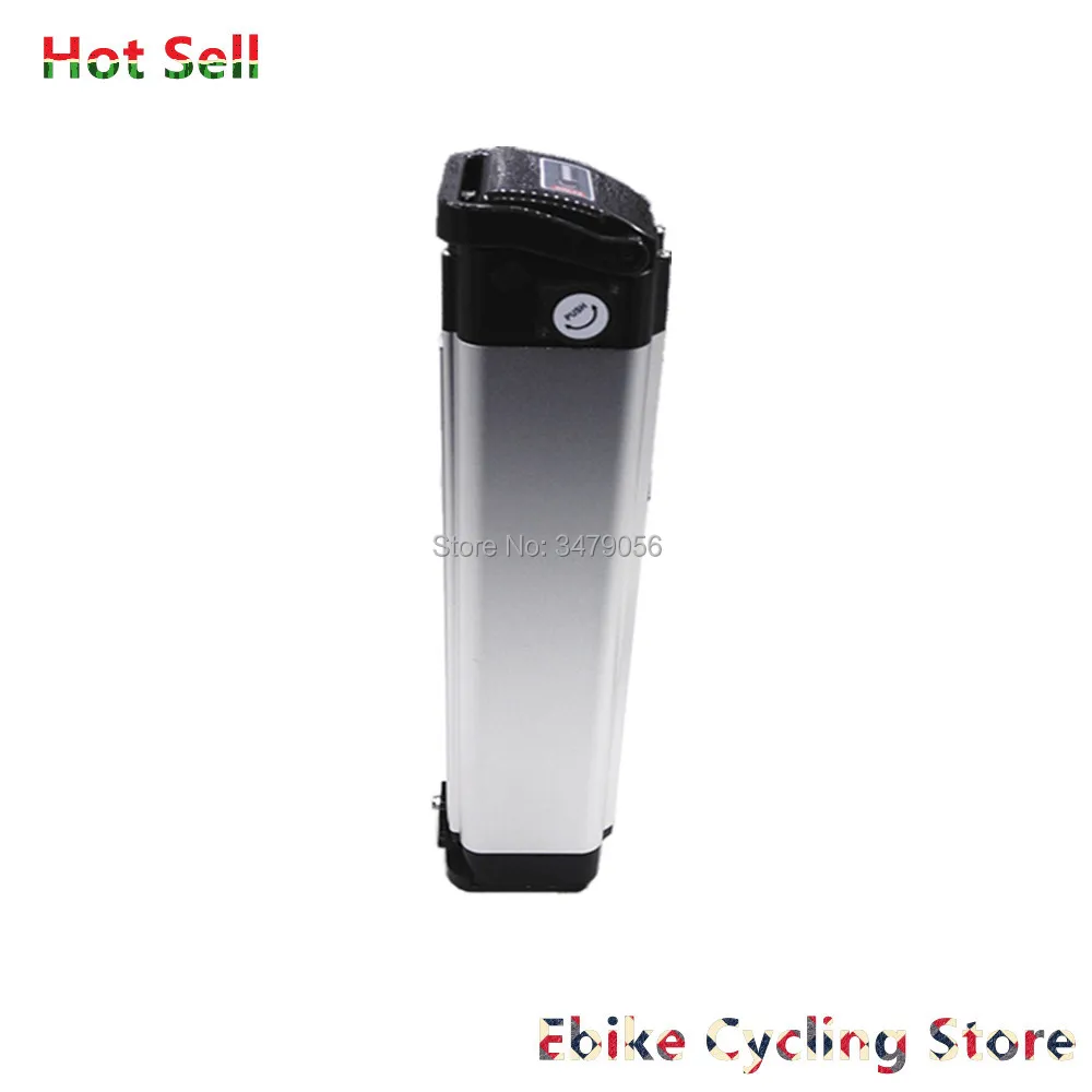 

Free Shipping thin seat tube silver fish power Ebike battery city/MTB/cruiser/fat bike 250w 350w 500w 750w motor battery
