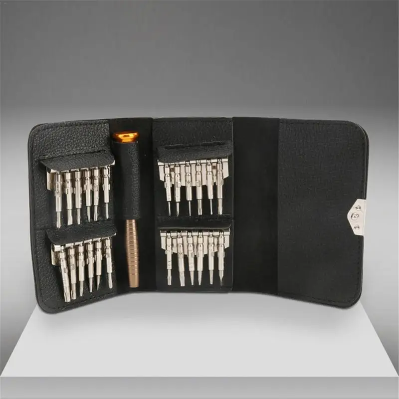 

25 In 1 Electronics Screwdriver Set Alloy Steel Torx Precision Repair Hand Tools Set Portable Screwdriver Wallet Kit
