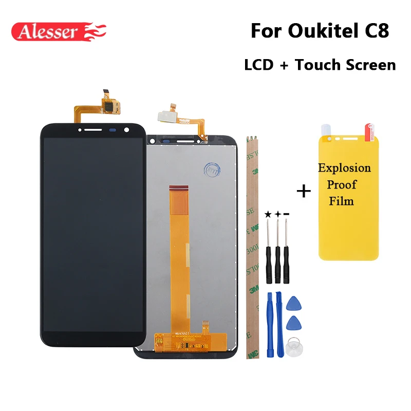 Alesser для Oukitel C8 ЖК дисплей + сенсорный экран 4G 5 &quotИдеальная замена аксессуаров