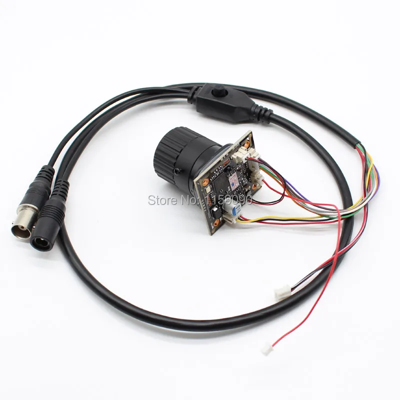 

HD Starlight NVP2441 + IMX307 4-в-1 модуль AHD TVI CVI CVBS Защитная печатная плата 1080P 2mp камера видеонаблюдения с объективом osd-кабелем