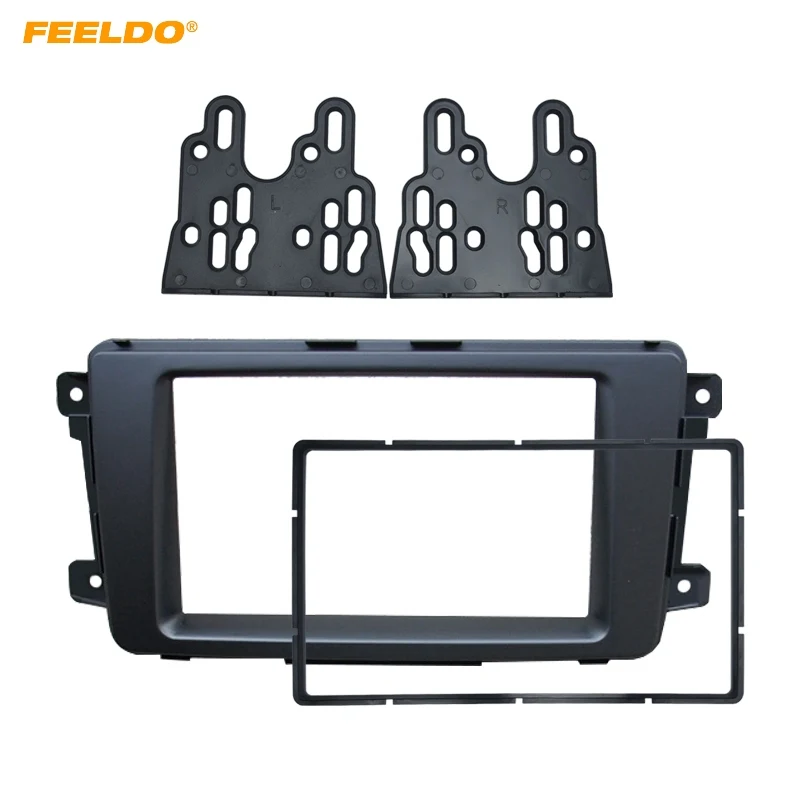 LEEWA 2DIN автомобильный стерео аудио Радио фасции Рамка для MAZDA 2009 Cx 9 2007 2016 CD/DVD