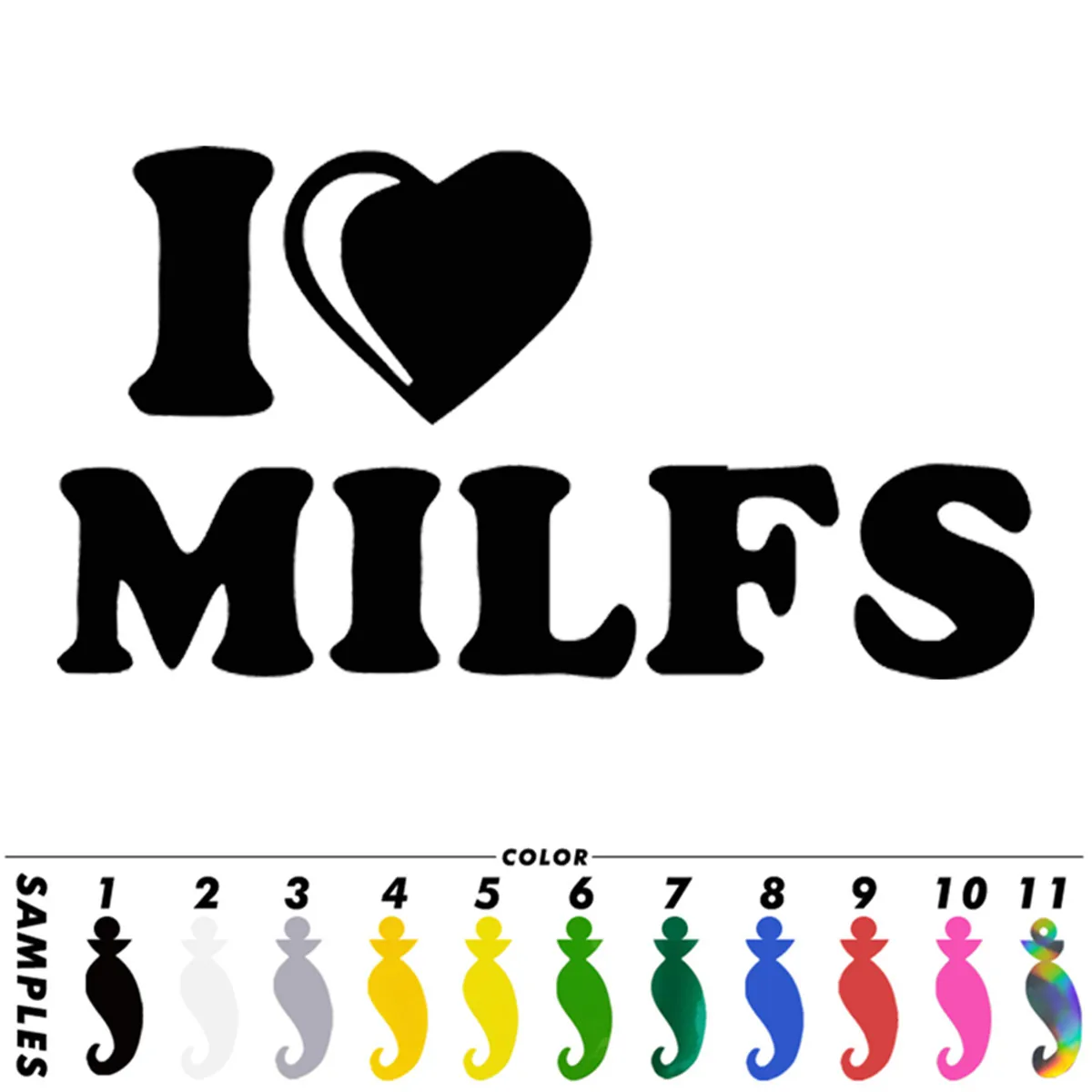 Я люблю Milfs Автомобиль Грузовик Лодка виниловая наклейка планшет стены для дома