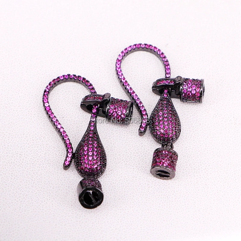 5PCS ZYZ321-8016 Micro Pave CZ Lobster Clasp Enhancer Snap Jewerly Closures | Украшения и аксессуары