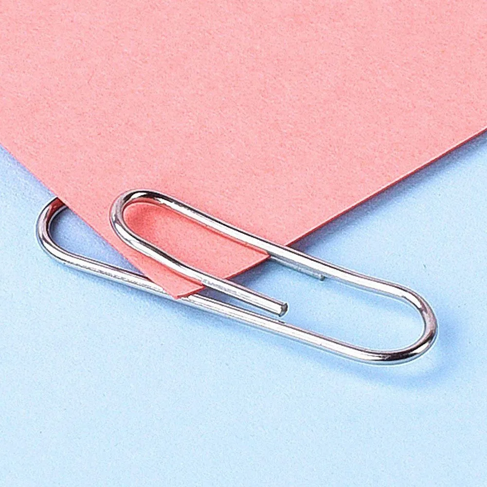 500 Pieces Silver Paper Clips Medium Jumbo Size (28 Mm 50 Mm) | Канцтовары для офиса и дома