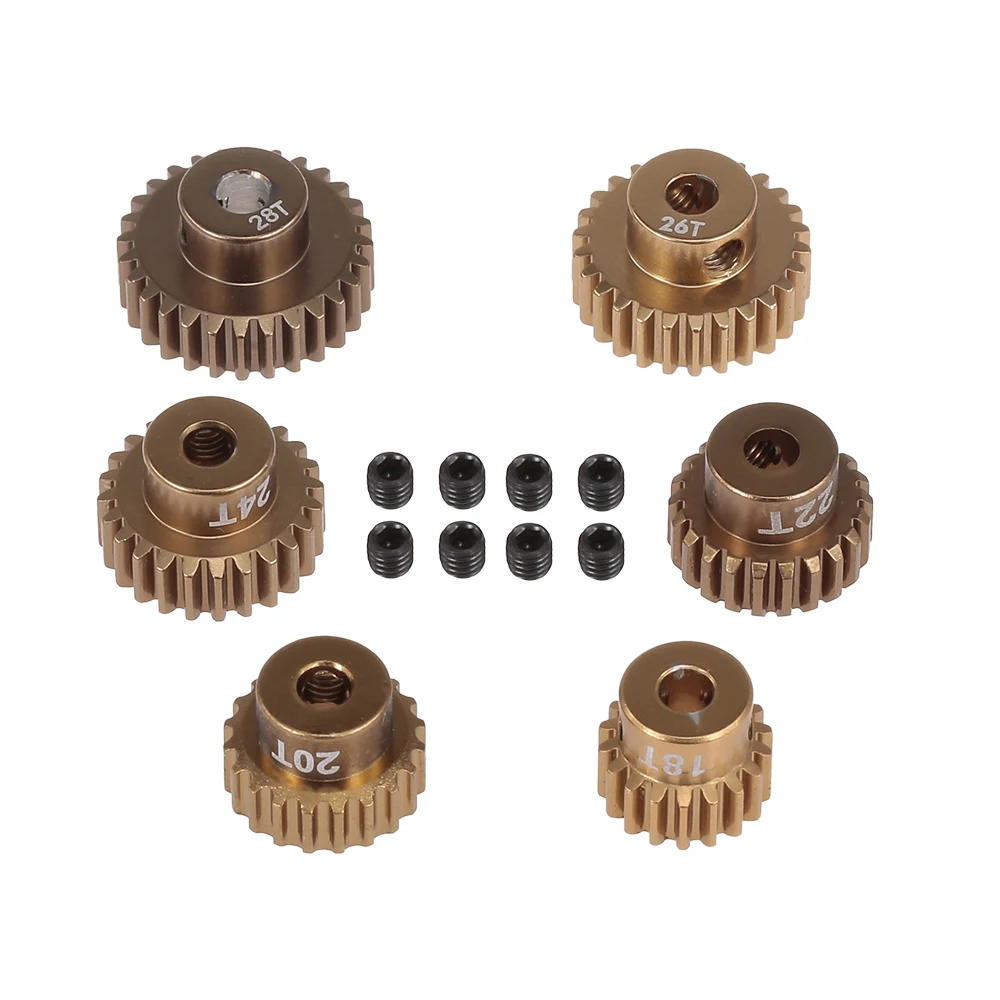48DP 18T 20T 22T 24T 26T 28T щетка бесщеточный мотор шестеренок комплект для 1:10 S CS R31 SCX10 RC
