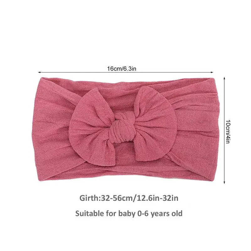 8 шт. Детские нейлоновая повязка на голову тюрбан узлом для девочек супер мягкий
