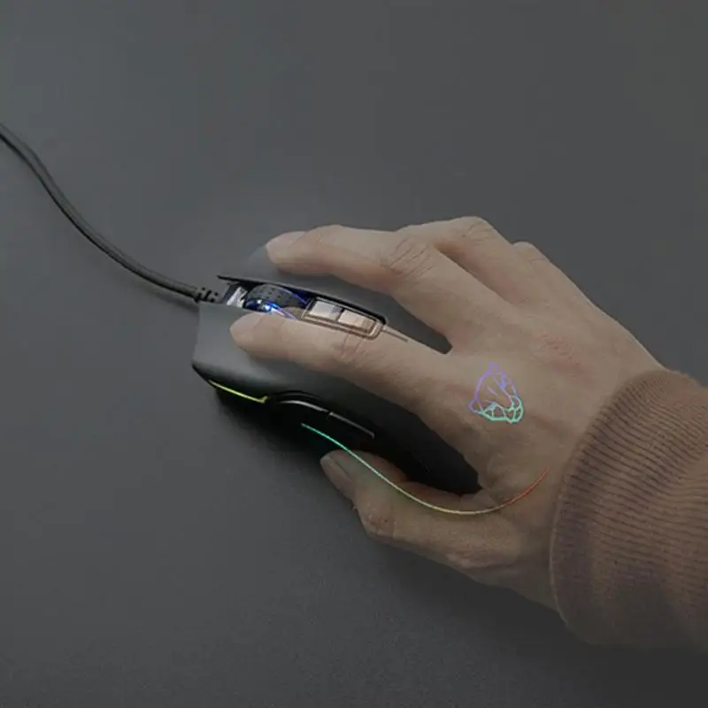 Motospeed V70 USB проводной игровой Мышь PMW3325 5000 Точек на дюйм PMW3360 12000 компьютер RGB