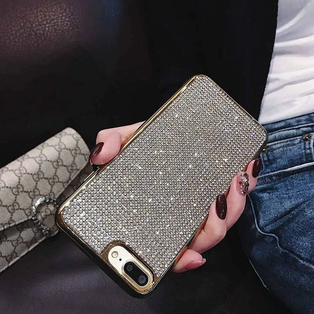 Kisscase украшение Роскошный чехол для iPhone 6 7 8 XS X XR Макс Flash Bling Plus плюс Чехол| |