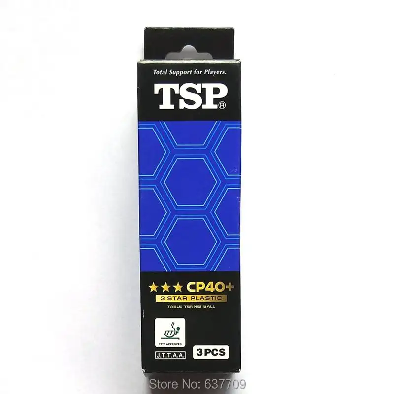 Оригинальный TSP пластиковый мяч для настольного тенниса 40 + 3 звезды CP40